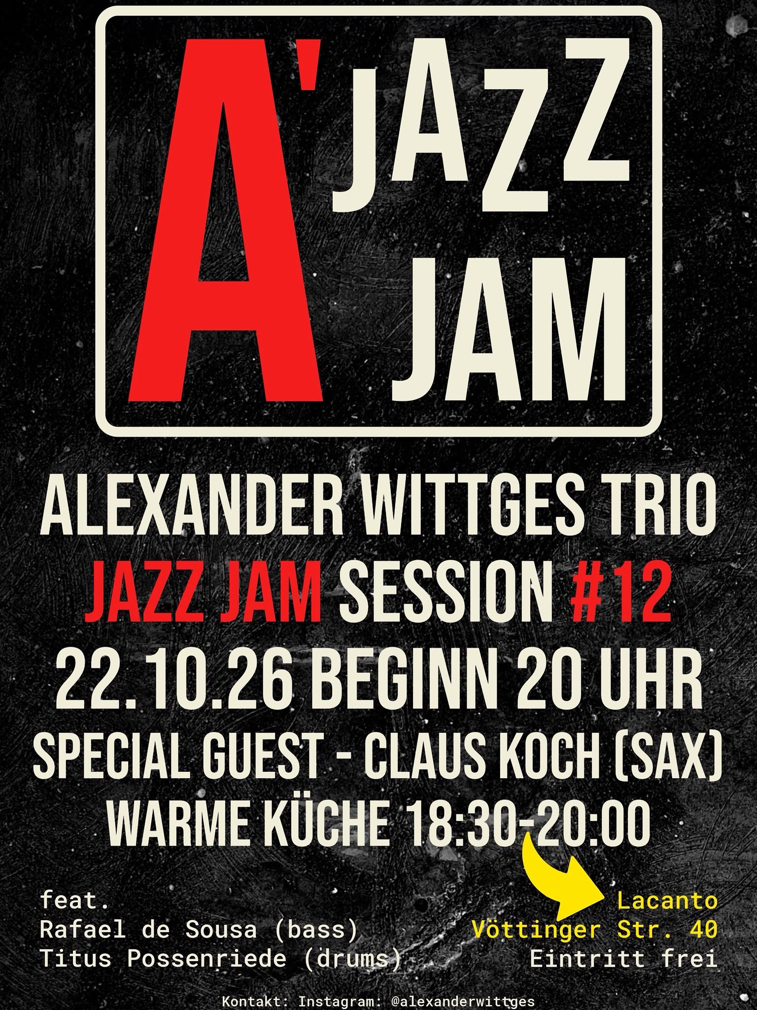 Jazz Jam Session #12 with the Alexander Wittges Trio
